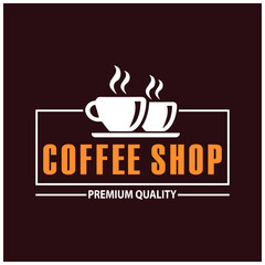 coffee shop illustration design elements vintage vector