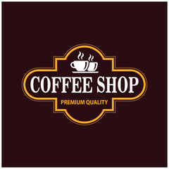 coffee shop illustration design elements vintage vector