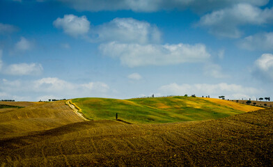 Rural landscape in Tuscany Italy