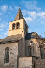 Fototapeta na wymiar Saint Martin Church in Senergues, France is a historic religious monument on the pilgrim route