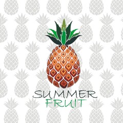 Summer fruit for healthy lifestyle. Pineapple fruit. 