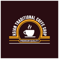 coffee shop illustration design elements vintage vector