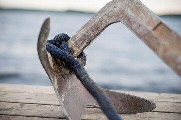 Anchor at with a lake view