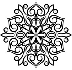Vector Beautiful Mandala.Flower Mandalas.