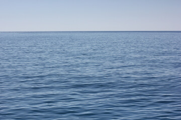 Alanya, TURKEY - August 10, 2013: Travel to Turkey. The waves of the Mediterranean Sea. Water...