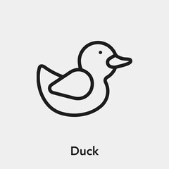 duck icon vector sign symbol