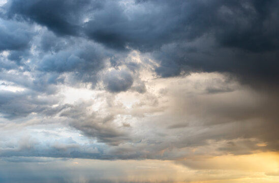 Dramatic storm sunset clouds skies heaven cloudscape background