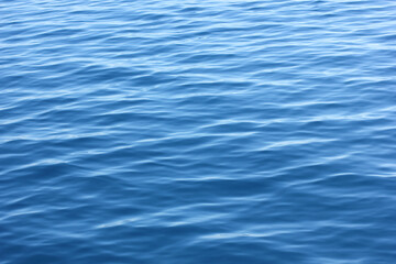 Alanya, TURKEY - August 10, 2013: Travel to Turkey. The waves of the Mediterranean Sea. Water surface.