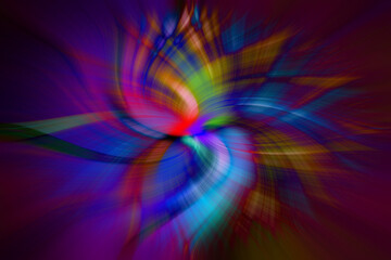 colorful and abstract twirl built in an artistic way