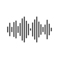 sound wave ilustration logo vector icon