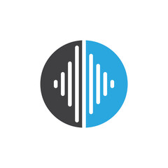 sound wave ilustration logo vector icon