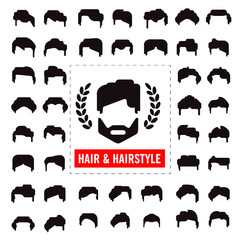 Face, Hairstyle silhouette.Woman,male,female,girl hair vector