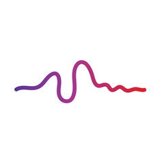 sound wave ilustration logo vector icon