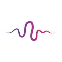 sound wave ilustration logo vector icon