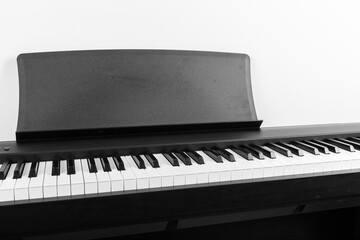 Fototapeta na wymiar Modern Black and White Digital piano