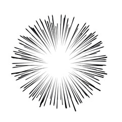Radial speed Lines in Circle Form for comic books . fireworks Explosion background . Vector Illustration . Starburst
 round Logo . Circular Design element . Abstract Geometric star rays . Sunburst .