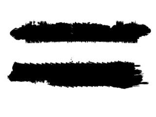 Edges Vector Set . Design Elements . Grunge Borders , Dividers or Brush Strokes .