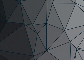 Gun Metal Grey color Abstract color Low-Polygones Generative Art background illustration