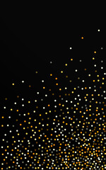 Gold Shine Luxury Black Background. Christmas Dot 