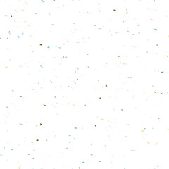 Terrazzo flooring textured surface modern abstract pattern. Vector seamless abstract repeat with chips of marble or granite in soft pastel  colors.