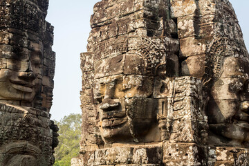 Fototapeta premium Bayon Temple in Angkor Wat Complex - Siem Reap - Cambodia 