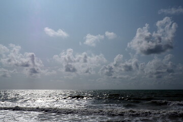 Mer agitée en Normandie