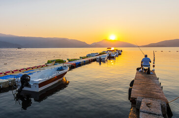 Icmeler Beach in Marmaris Town of Turkey