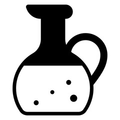 
Herbal potion icon in solid design 
