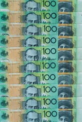 One hundred dollar notes, Australian currency