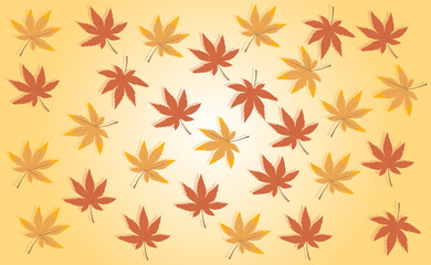 seamless pattern with autumn leaves