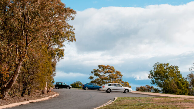 Cars On The Slopes Of Mount Ainslie