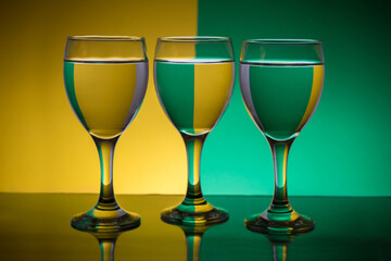 magic trick with glass water