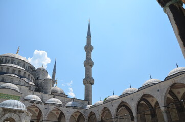 The Blue Mosque, Istanbul, Turkey is the biggest Ottoman mosque in the world. Built in early 17th...