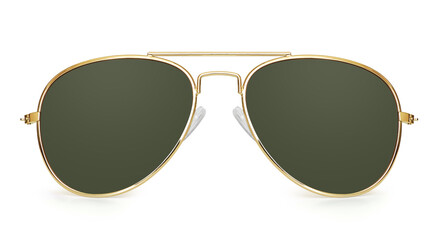 aviator sunglasses isolated with clipping path
