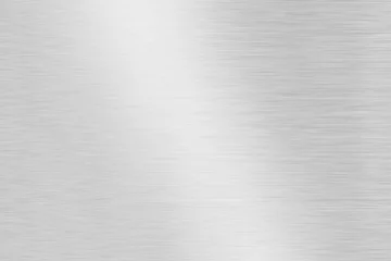 Foto op Plexiglas Grey metal striped abstract background © spaxiax