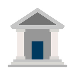 Business & Finance, Bank, Flat color icon.