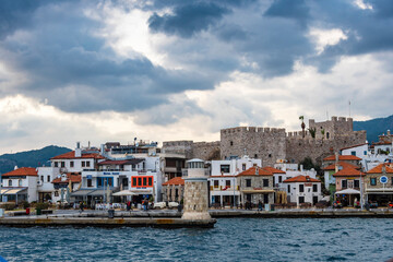 Old Town view from sea in Marmaris Town