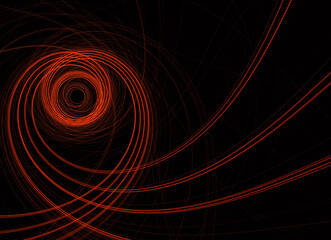 Abstract color dynamic textured background with lighting effect. Fractal spiral. Fractal art