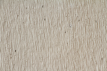 Decorative embossed concrete and glue plaster. Gray plastered wall. Background of gray old concrete wall. 