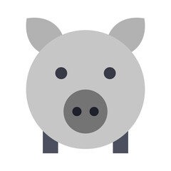 Business & finance, Piggy bank, Flat color icon.