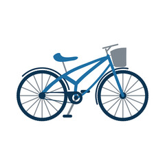 retro bicycle vehicle isolated icon