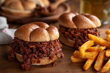 Shredded Barbecue Beef Sandwich