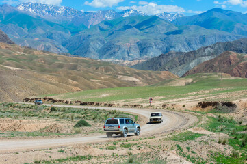 Road to Song Kol Lake, Naryn province, Kyrgyzstan, Central Asia