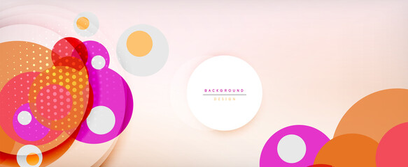 Trendy simple circle abstract background, dynamic motion concept. Vector Illustration For Wallpaper, Banner, Background, Card, Book Illustration, landing page