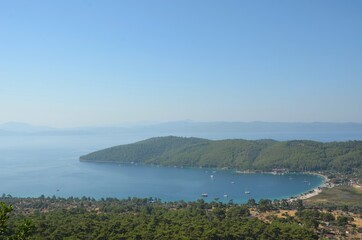 Fototapeta na wymiar Beautiful view of Akbük Bay