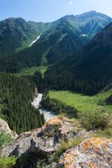 Naryn gorge, Mountain River, Naryn Region, Kyrgyzstan