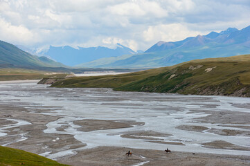 River in the Sary Jaz valley, Issyk Kul region, Kyrgyzstan