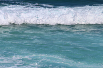 Wave / break water in the ocean of the rocks. Bronte beach, Sydney