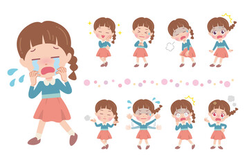cute type girl_emotion