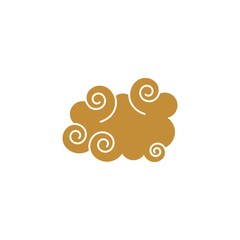 Chinese Cloud template vector icon illustration design
